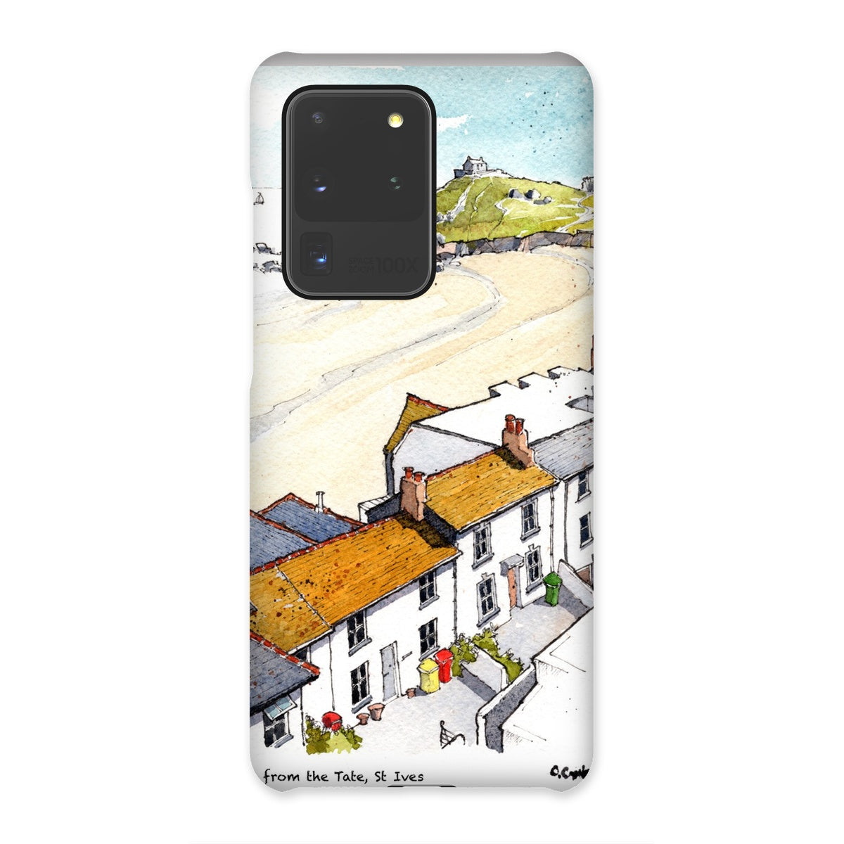 Porthmeor Beach St Ives Viewed From The Tate Snap Phone Case