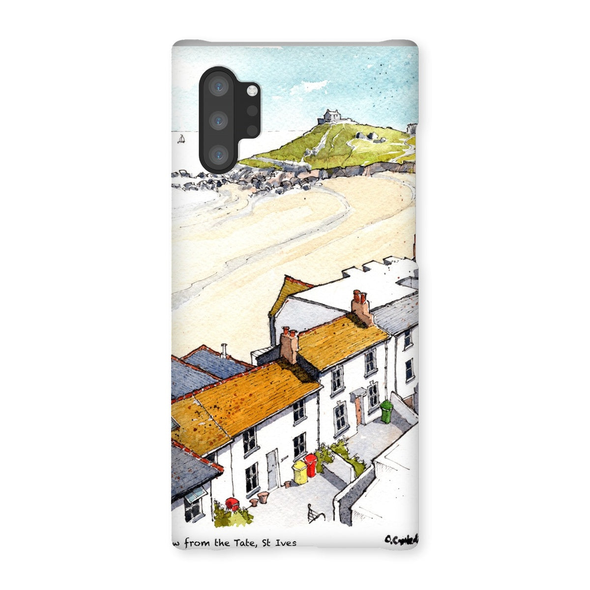 Porthmeor Beach St Ives Viewed From The Tate Snap Phone Case