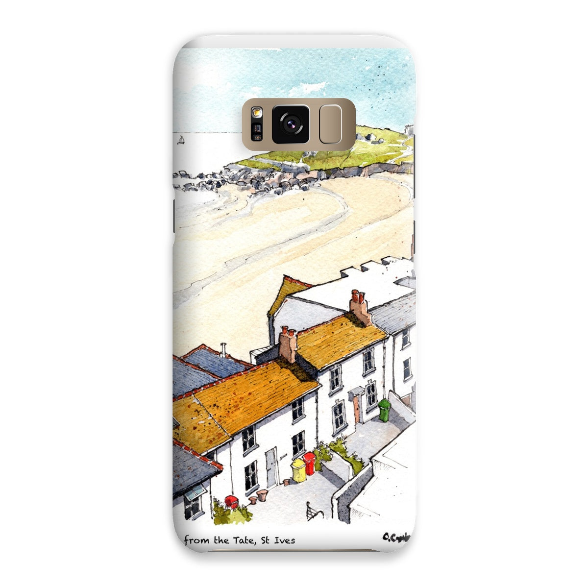 Porthmeor Beach St Ives Viewed From The Tate Snap Phone Case