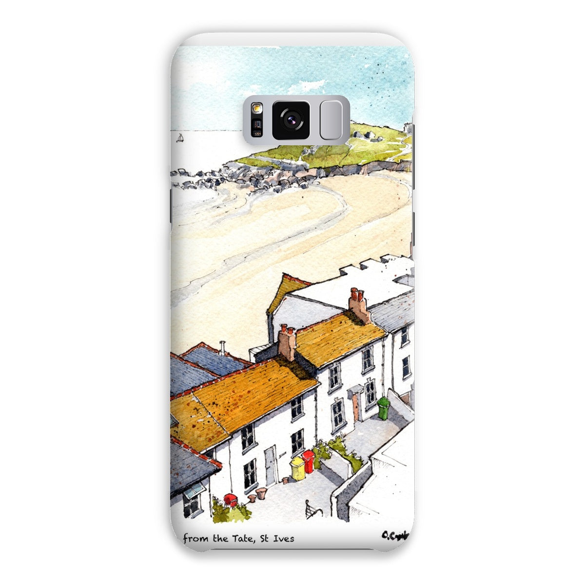 Porthmeor Beach St Ives Viewed From The Tate Snap Phone Case