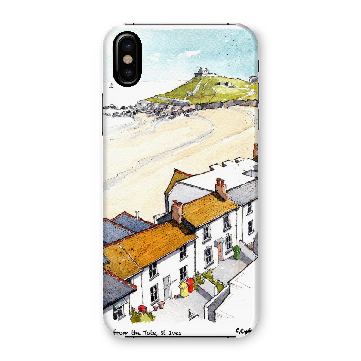 Porthmeor Beach St Ives Viewed From The Tate Snap Phone Case