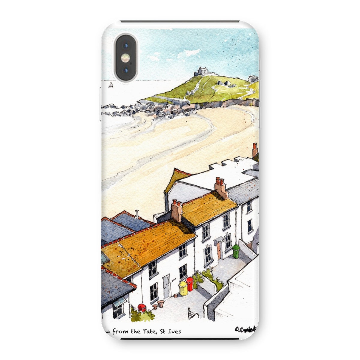 Porthmeor Beach St Ives Viewed From The Tate Snap Phone Case