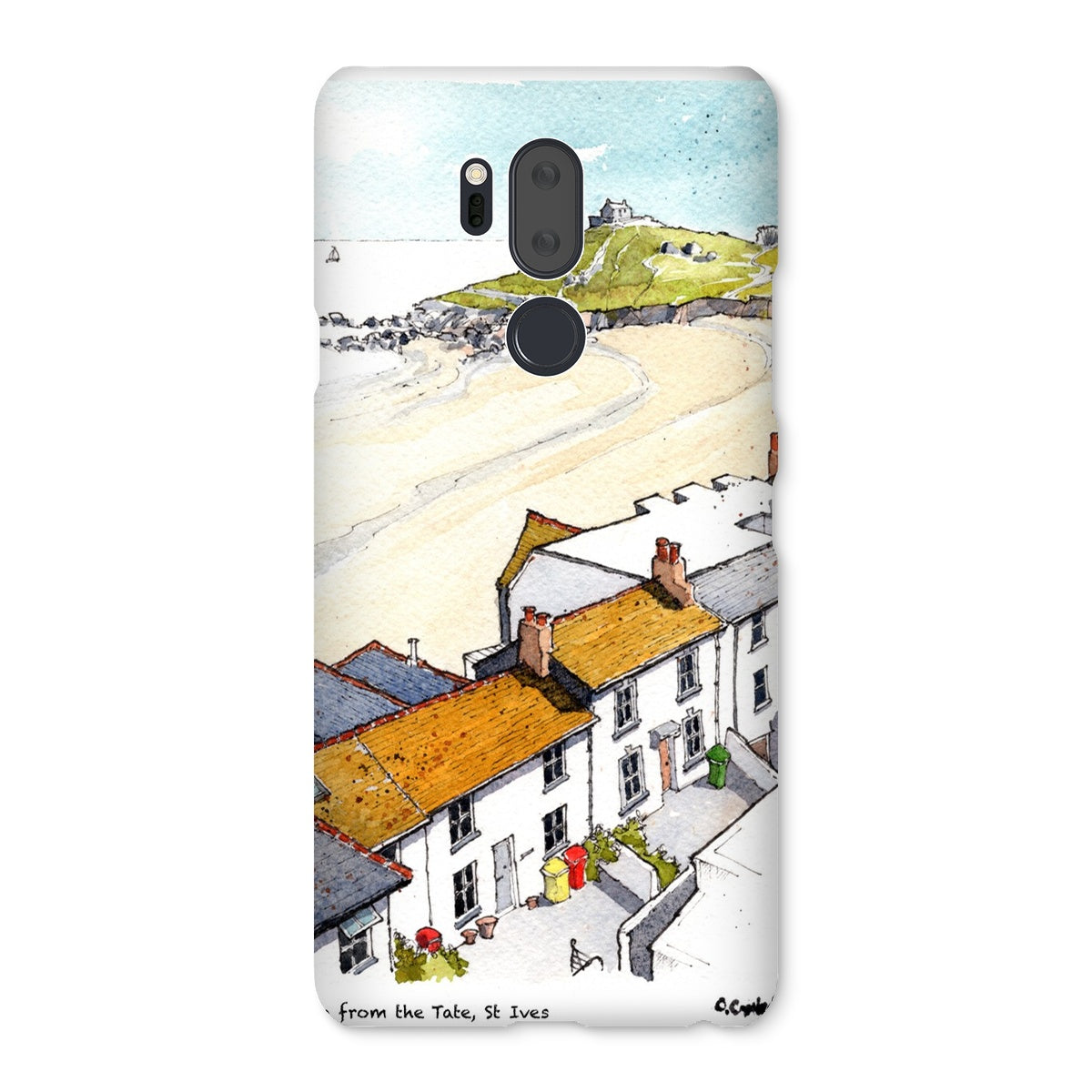 Porthmeor Beach St Ives Viewed From The Tate Snap Phone Case