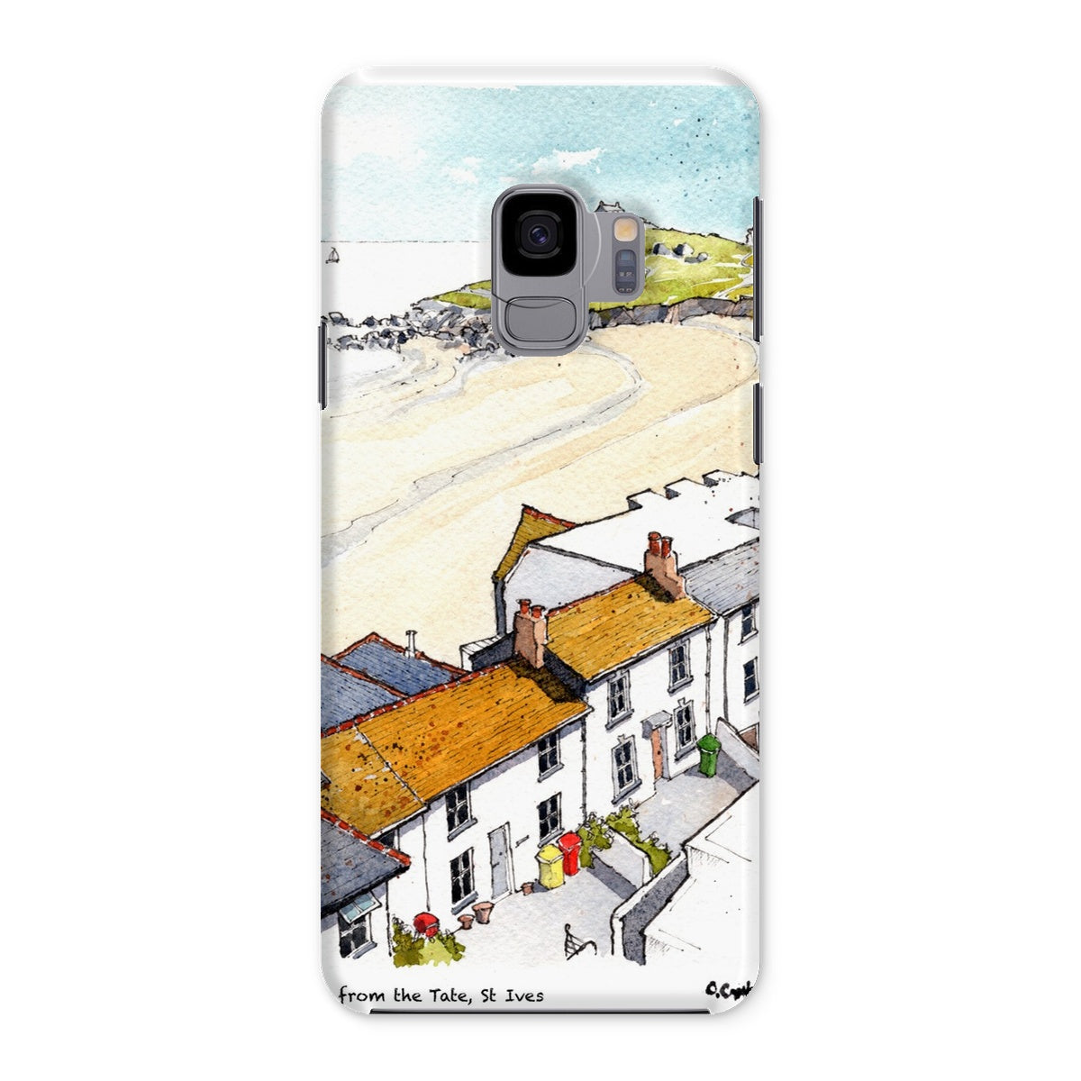 Porthmeor Beach St Ives Viewed From The Tate Snap Phone Case