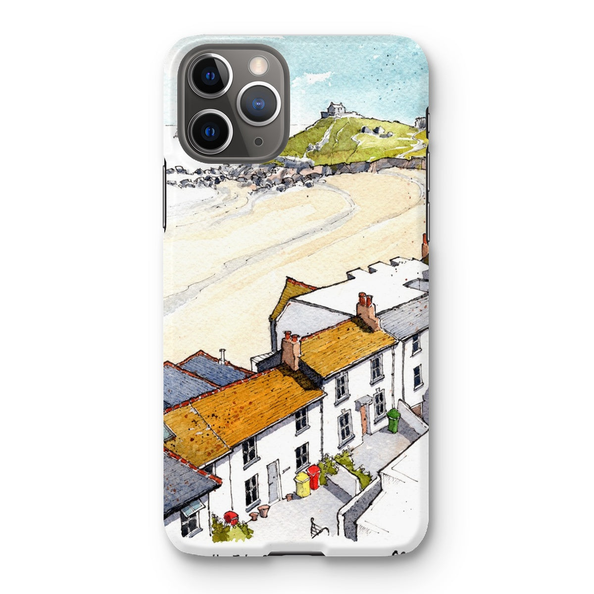 Porthmeor Beach St Ives Viewed From The Tate Snap Phone Case