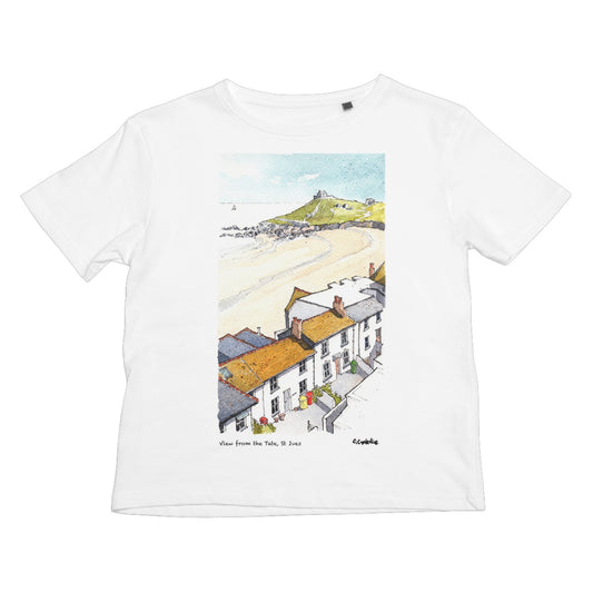 Porthmeor Beach St Ives Viewed From The Tate Kids T-Shirt