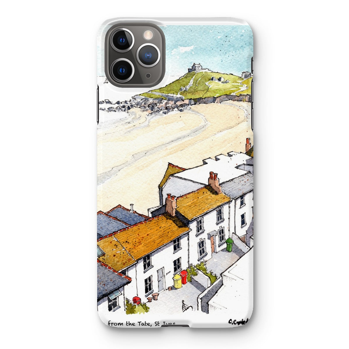 Porthmeor Beach St Ives Viewed From The Tate Snap Phone Case