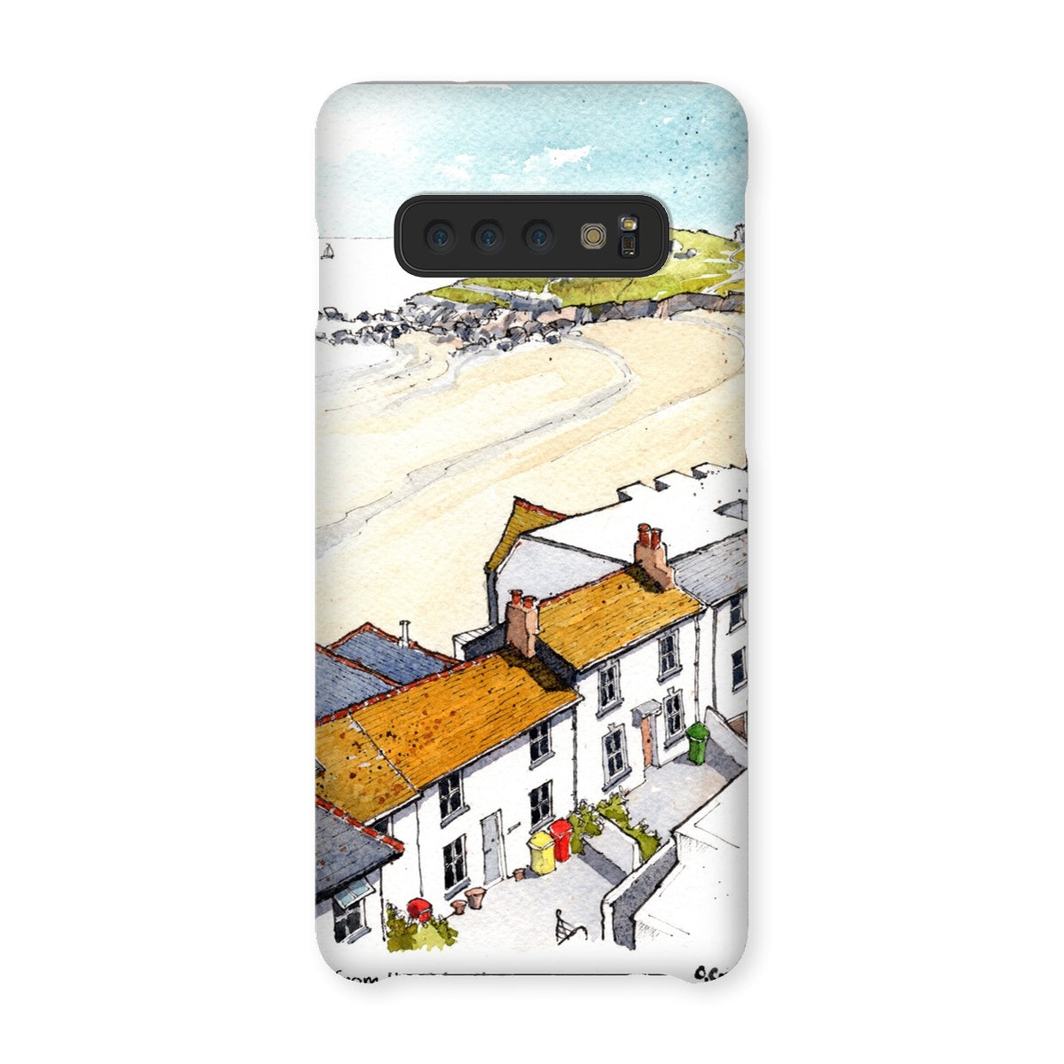 Porthmeor Beach St Ives Viewed From The Tate Snap Phone Case