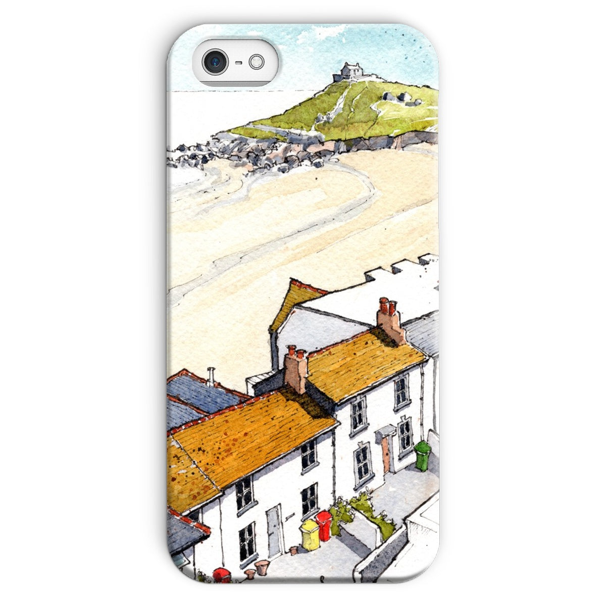 Porthmeor Beach St Ives Viewed From The Tate Snap Phone Case