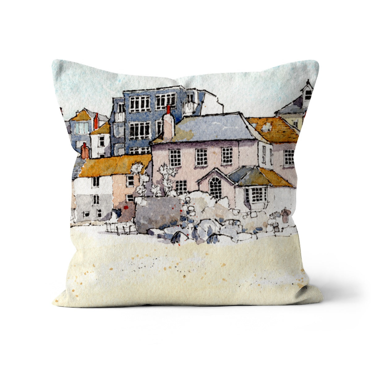 St Ives Cornwall Harbour Beach Cushion