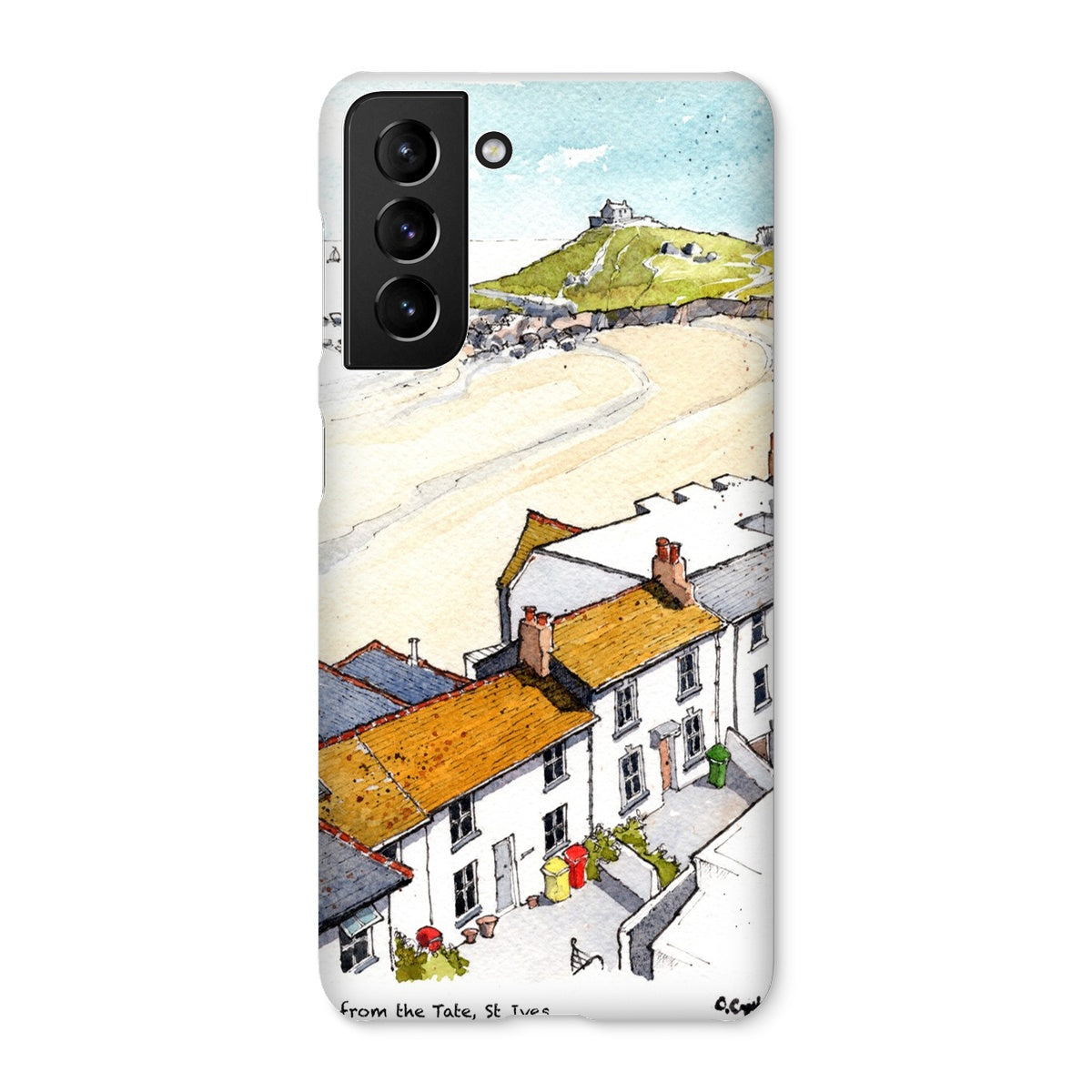 Porthmeor Beach St Ives Viewed From The Tate Snap Phone Case