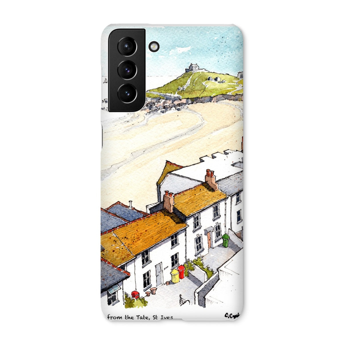 Porthmeor Beach St Ives Viewed From The Tate Snap Phone Case