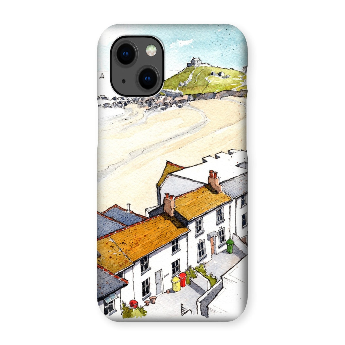 Porthmeor Beach St Ives Viewed From The Tate Snap Phone Case