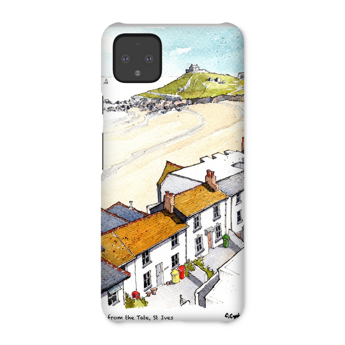 Porthmeor Beach St Ives Viewed From The Tate Snap Phone Case