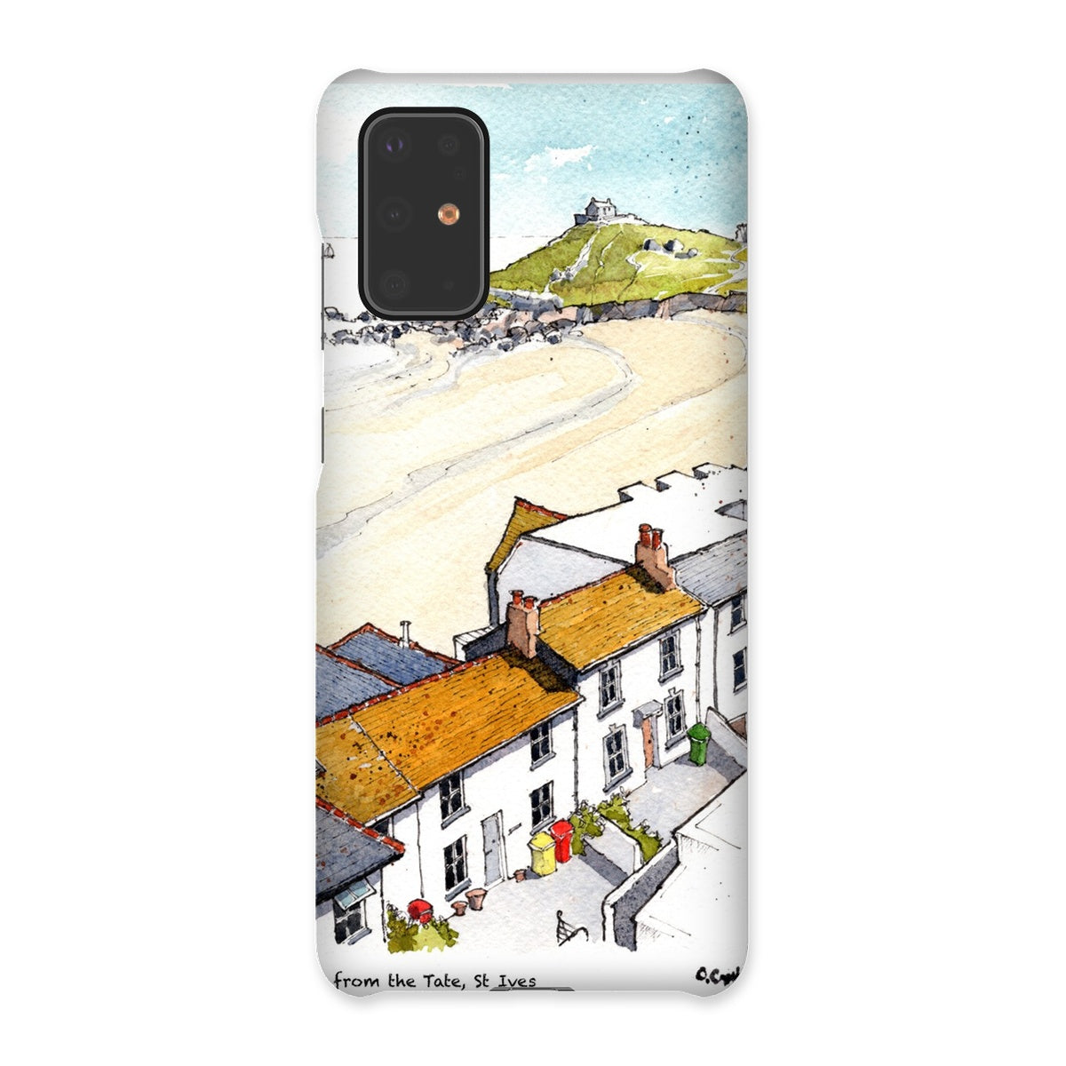 Porthmeor Beach St Ives Viewed From The Tate Snap Phone Case