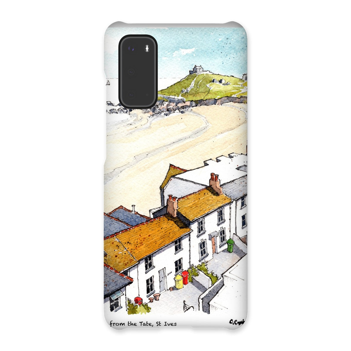 Porthmeor Beach St Ives Viewed From The Tate Snap Phone Case