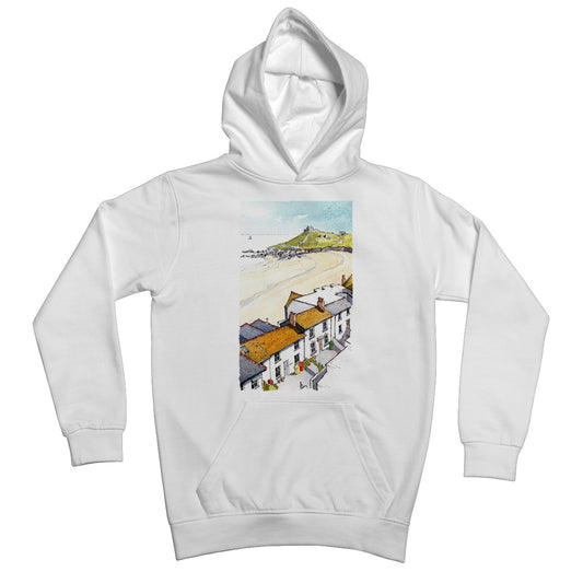 Porthmeor Beach St Ives Viewed From The Tate Kids Hoodie