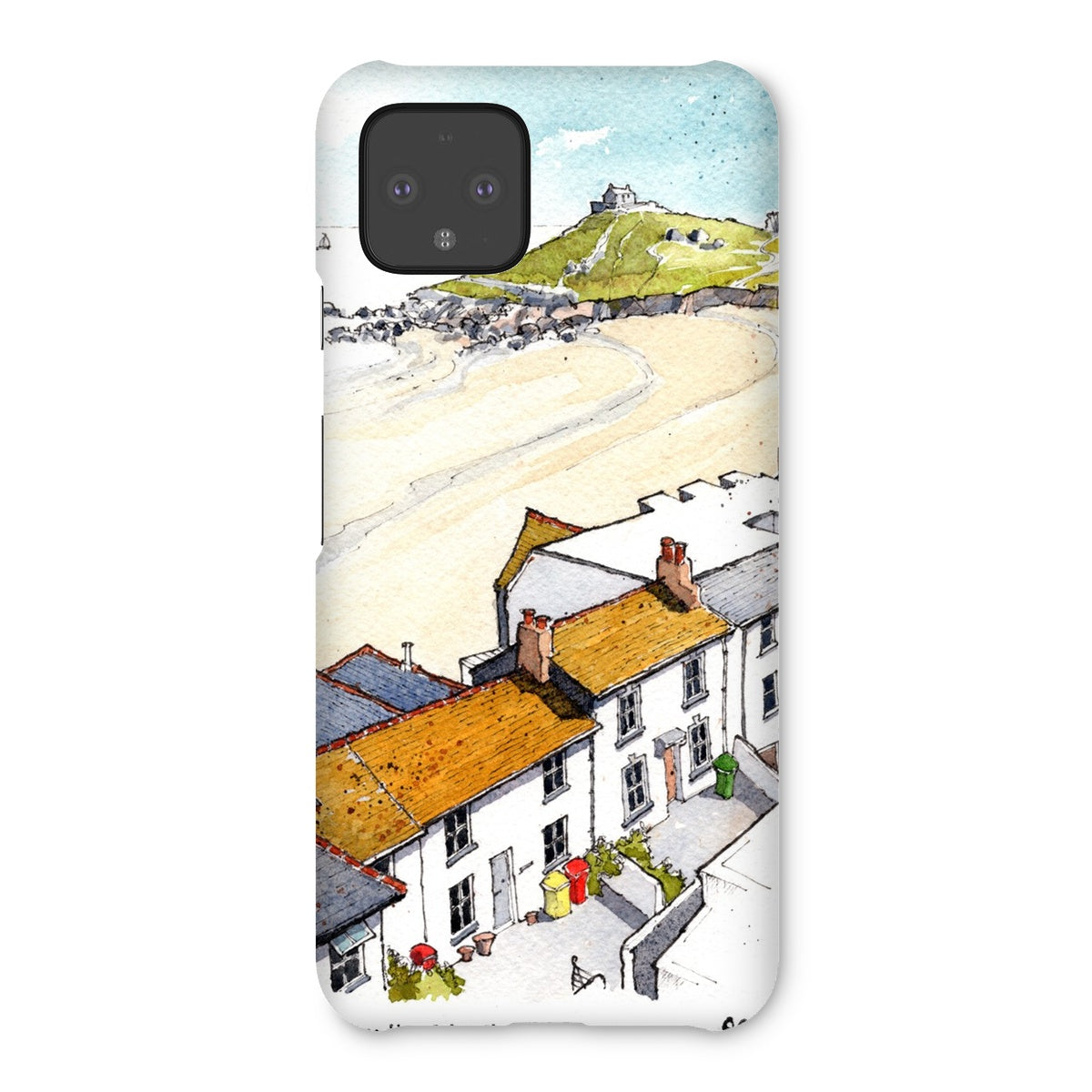 Porthmeor Beach St Ives Viewed From The Tate Snap Phone Case